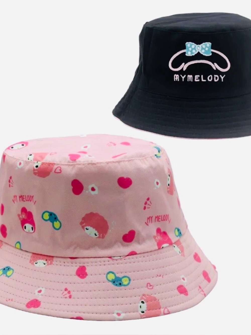 My Melody Double Side Girls Bucket Hat Mint Condition